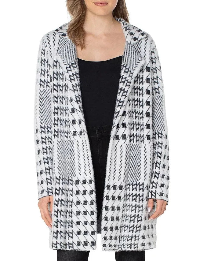 No Button Mixed Plaid Soft