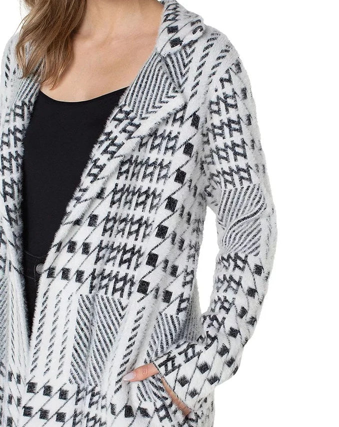 No Button Mixed Plaid Soft