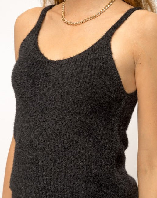 Fuzzy V-Neck Cami