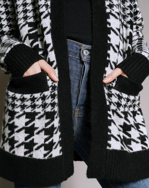 Houndstooth No Button 2 Pocket