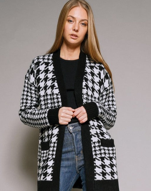 Houndstooth No Button 2 Pocket