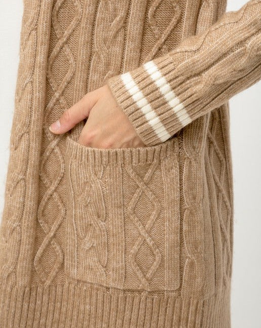 Cable Knit 2 Pocket
