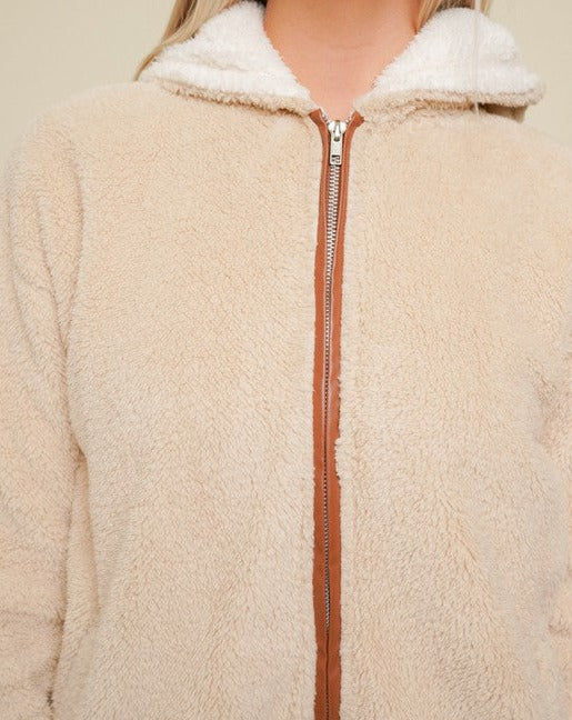 Front Zip Fuzzy with Hood