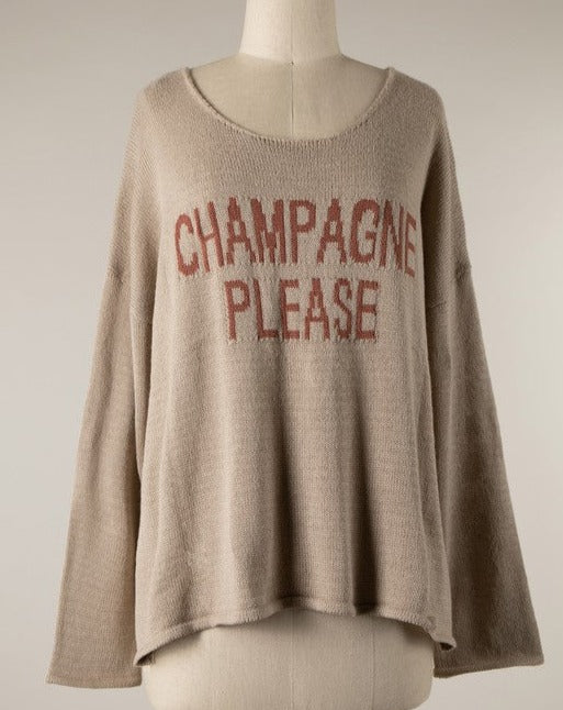 Champagne Please Sweater