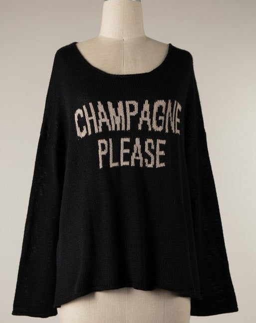 Champagne Please Sweater