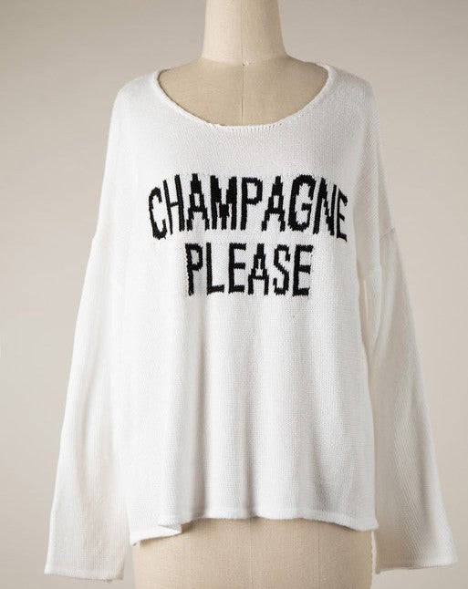 Champagne Please Sweater