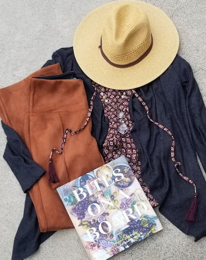 Sheer Ruffle Top With Tassels