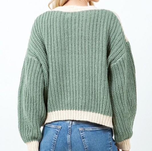 Crop Crochet Sweater