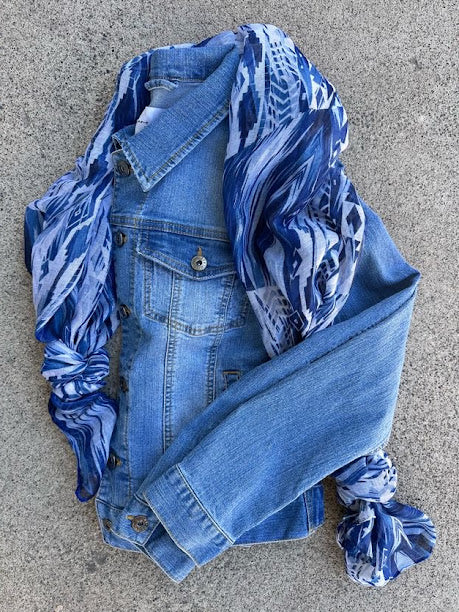 Daydream in Blue Scarf
