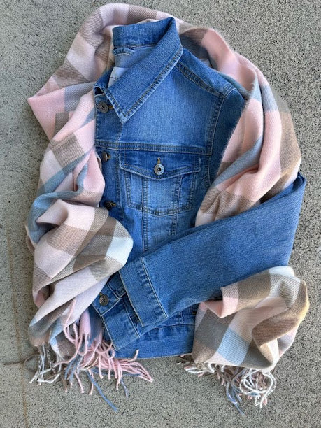 Multi Color Plaid Scarf