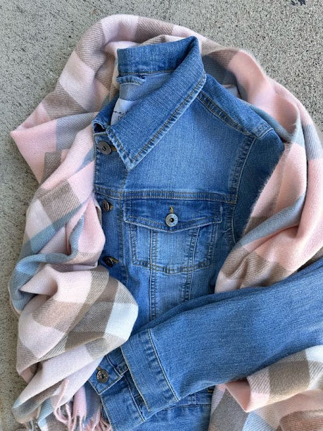 Multi Color Plaid Scarf