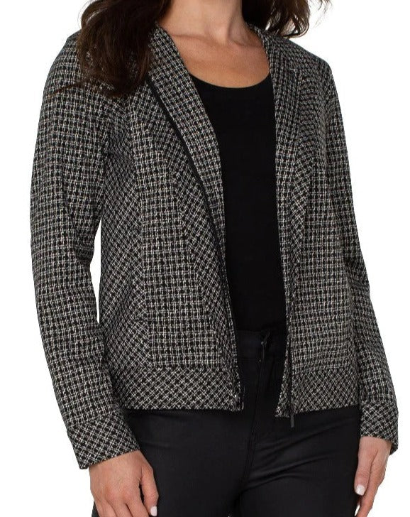 Zip Front No Collar Lattice
