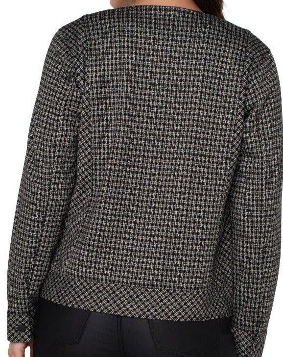 Zip Front No Collar Lattice