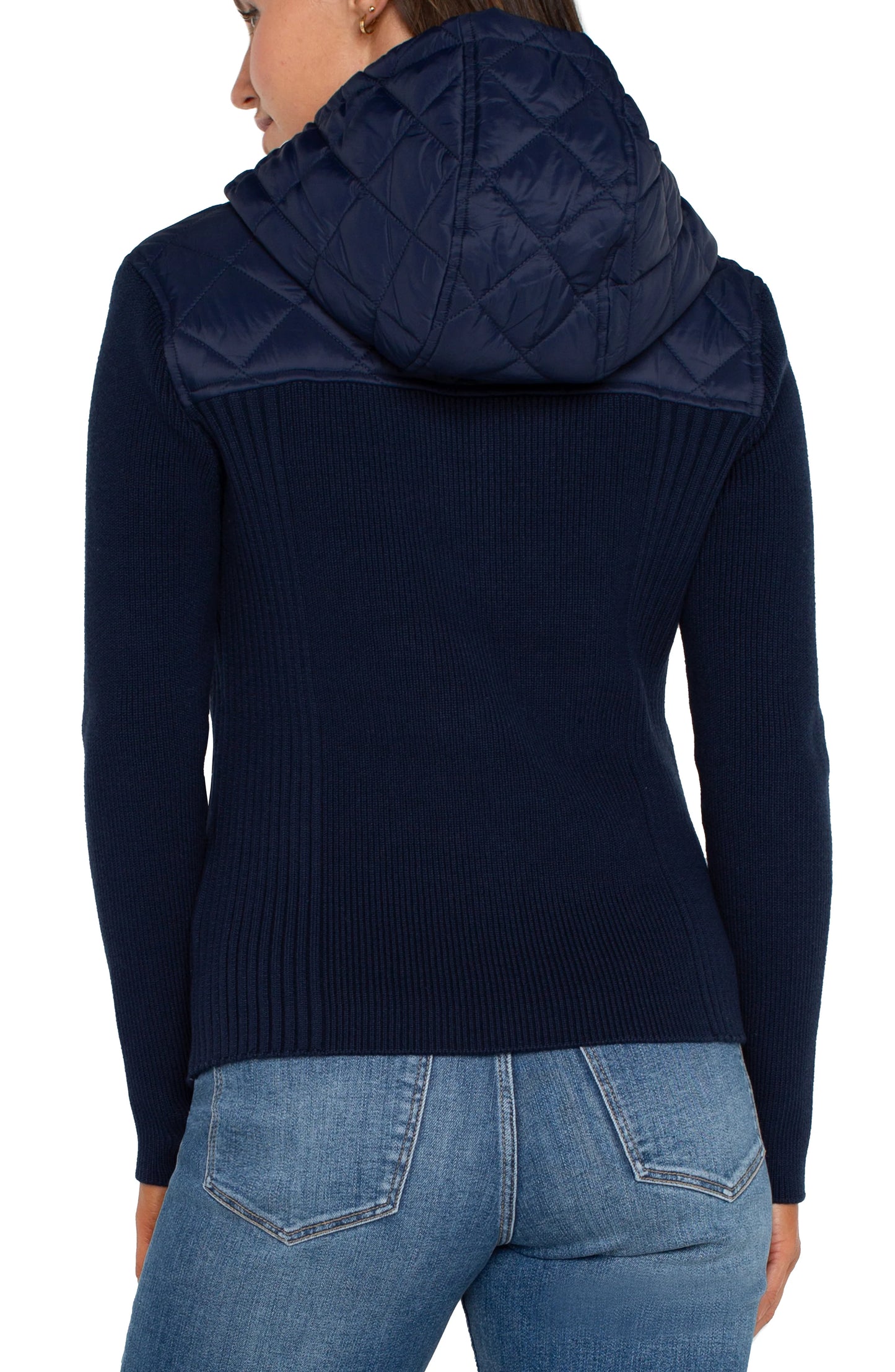 Quilted Zip Front Hood