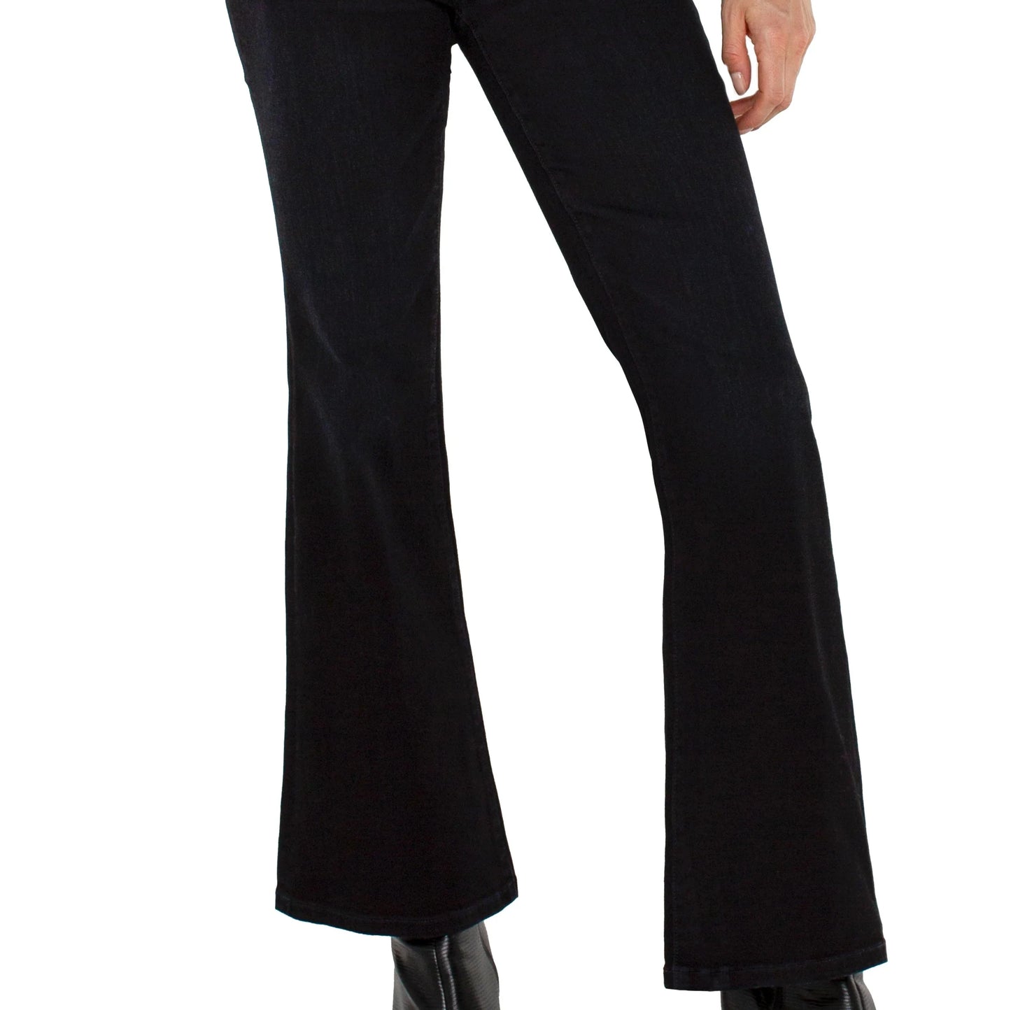 Black Crop High Rise