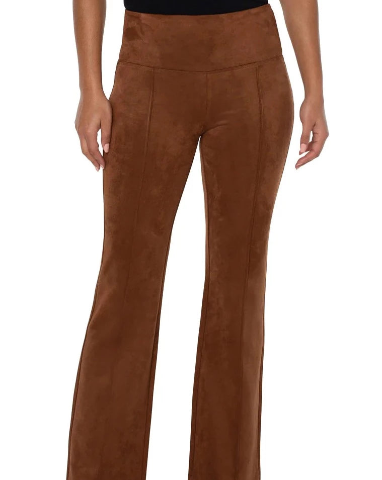 Pearl Flare Faux Suede