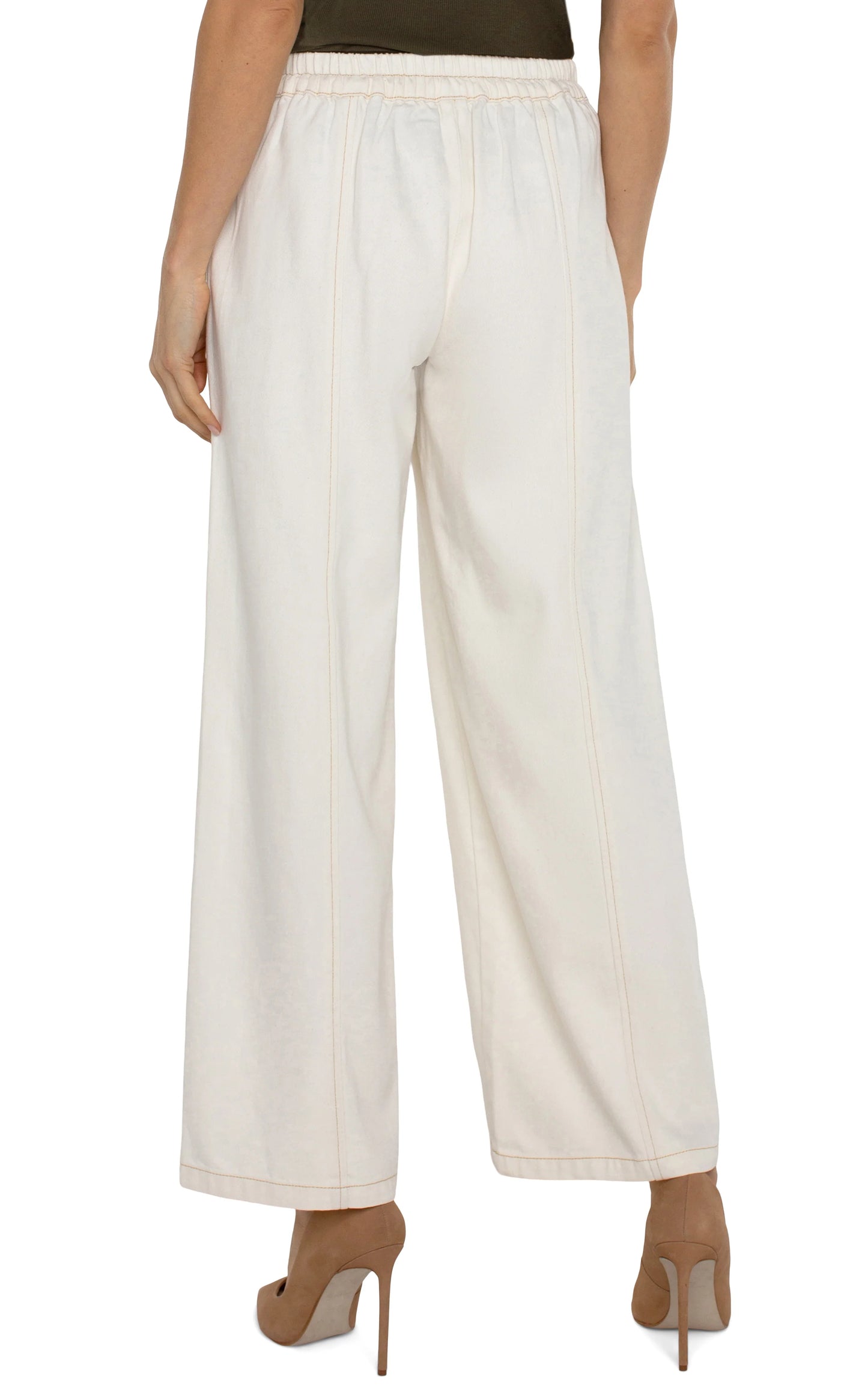 White Wide Leg Trouser