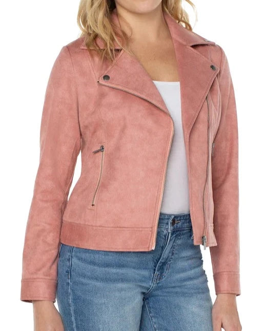Zip Front Zip Pocket Moto Jacket