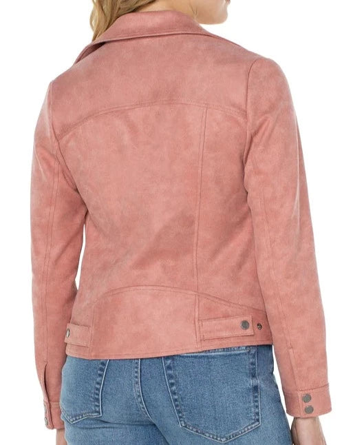 Zip Front Zip Pocket Moto Jacket