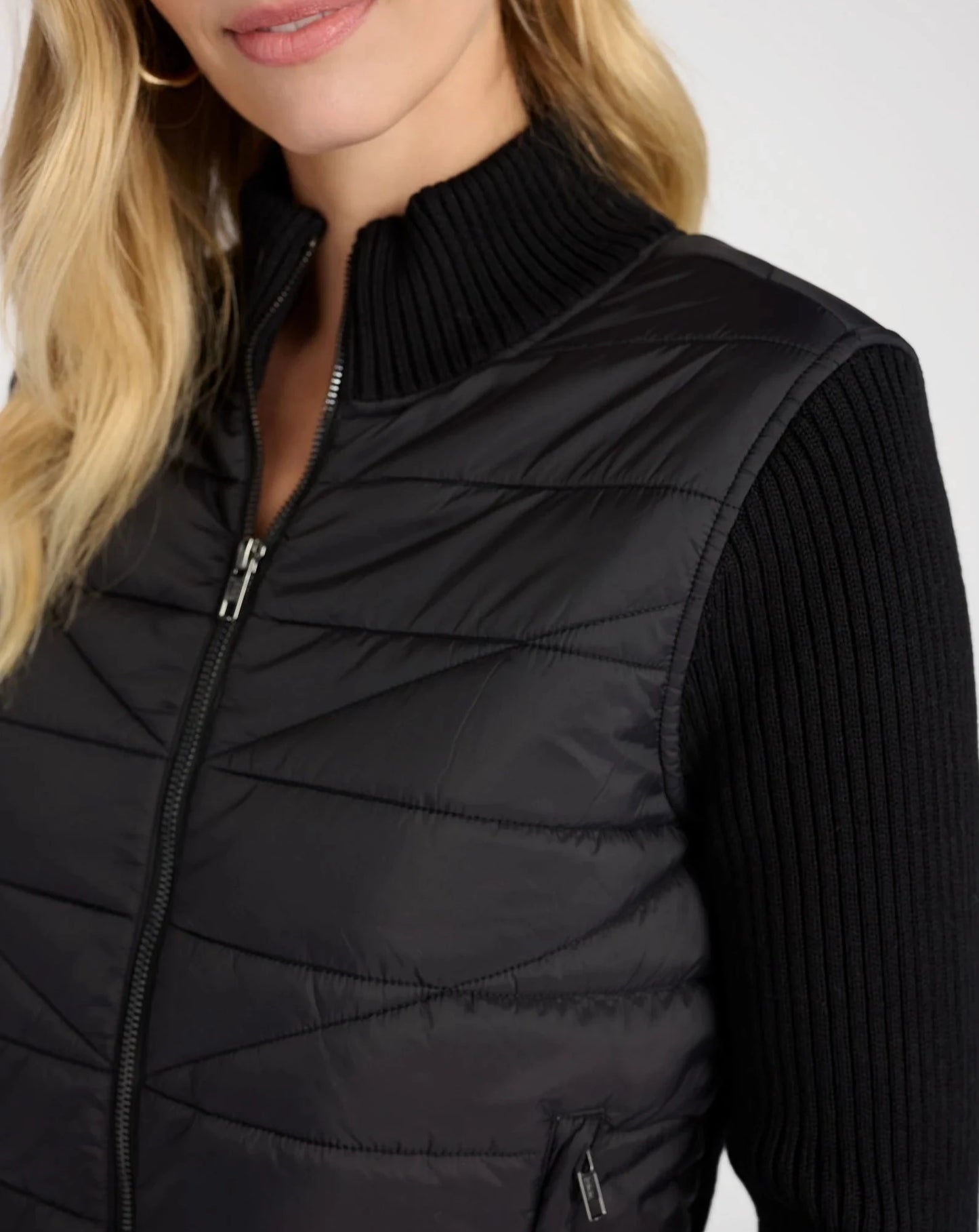 Quilted Zip Coat