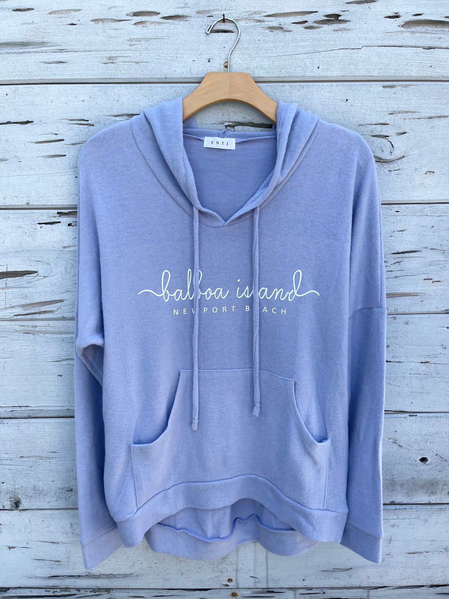 Signature Ultrasoft Hooded Balboa Island Pullover Lavender