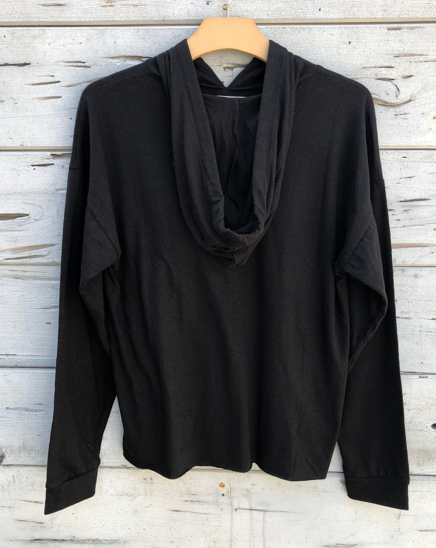 Balboa Island Faux Cashmere Hoodie Black