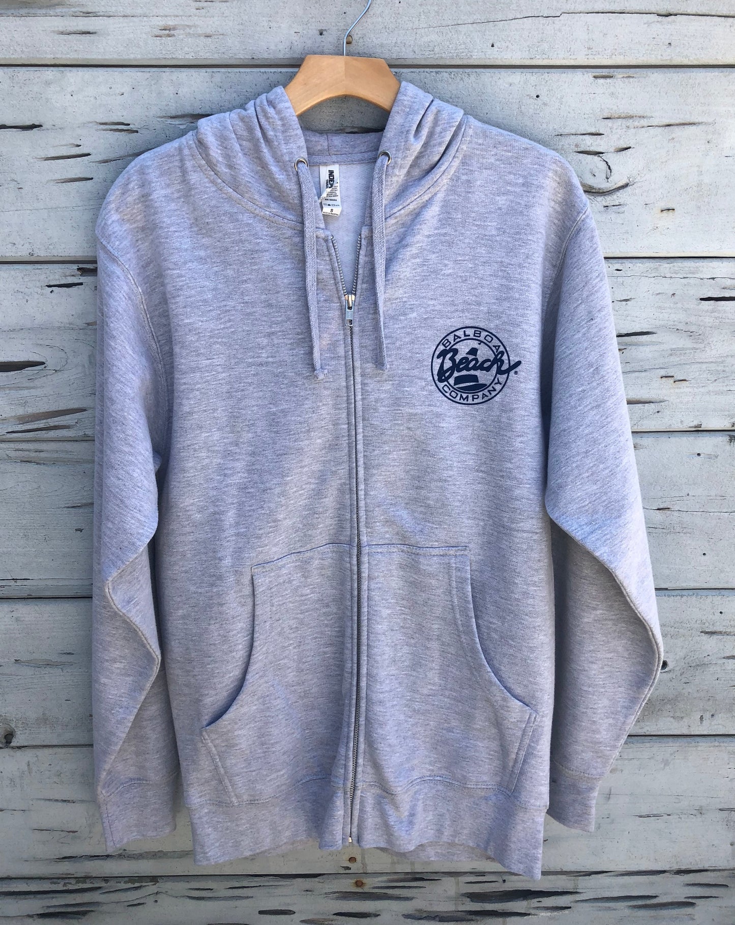 Beach Co. Zip Hoodie Heather Gray
