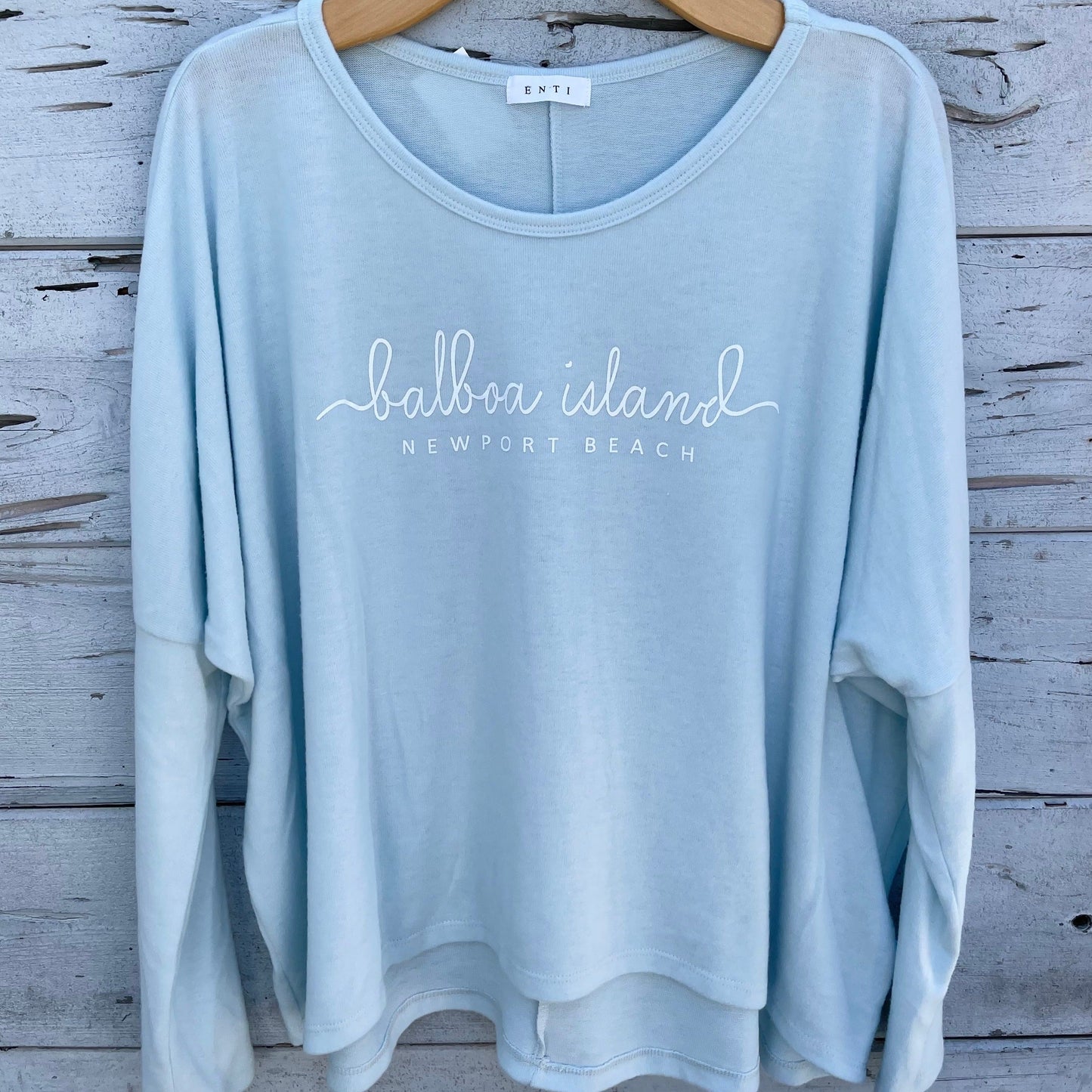 Signature Ultrasoft Balboa Island Pullover Ice Blue