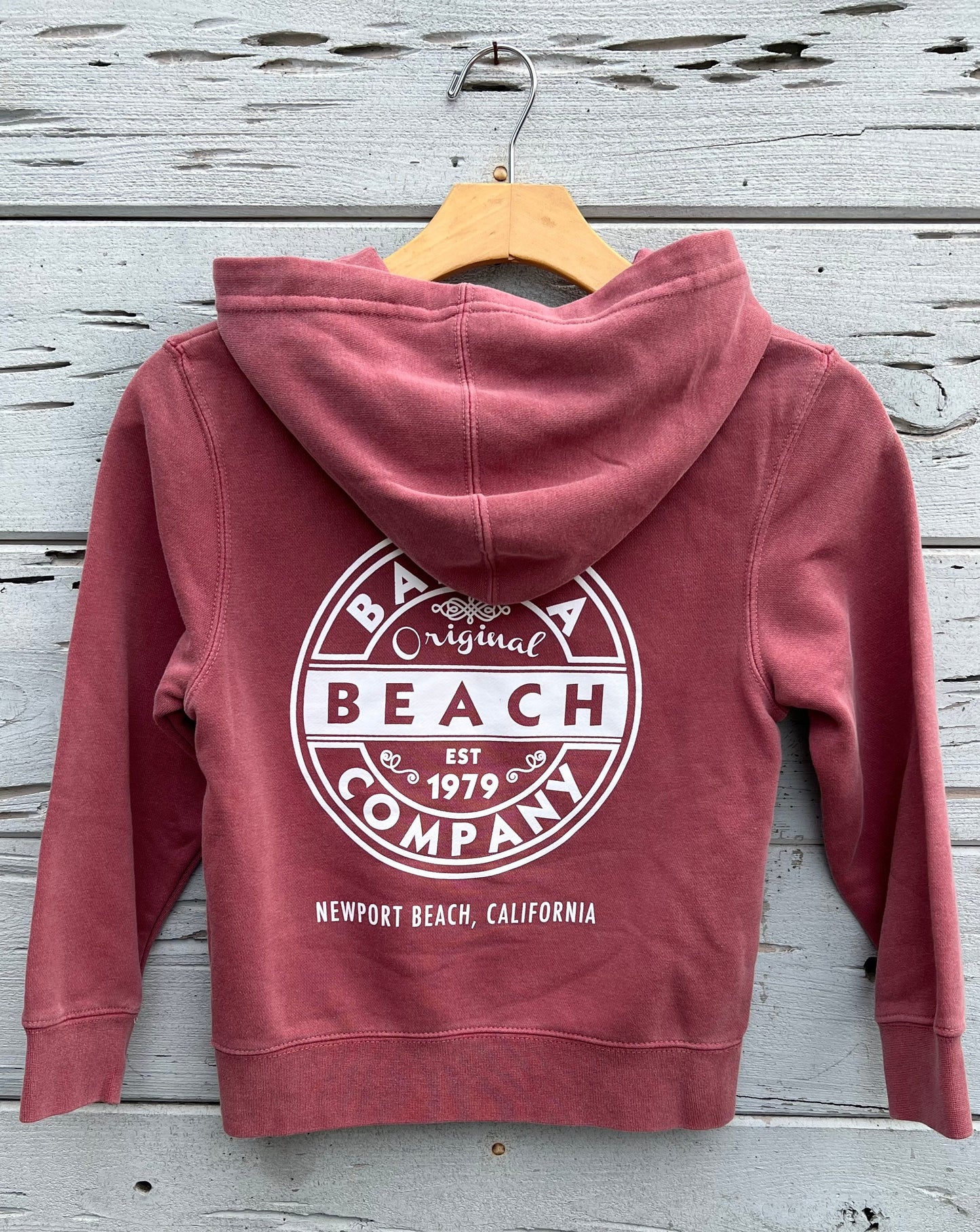 Original Wax Youth Pullover Hoodie Maroon