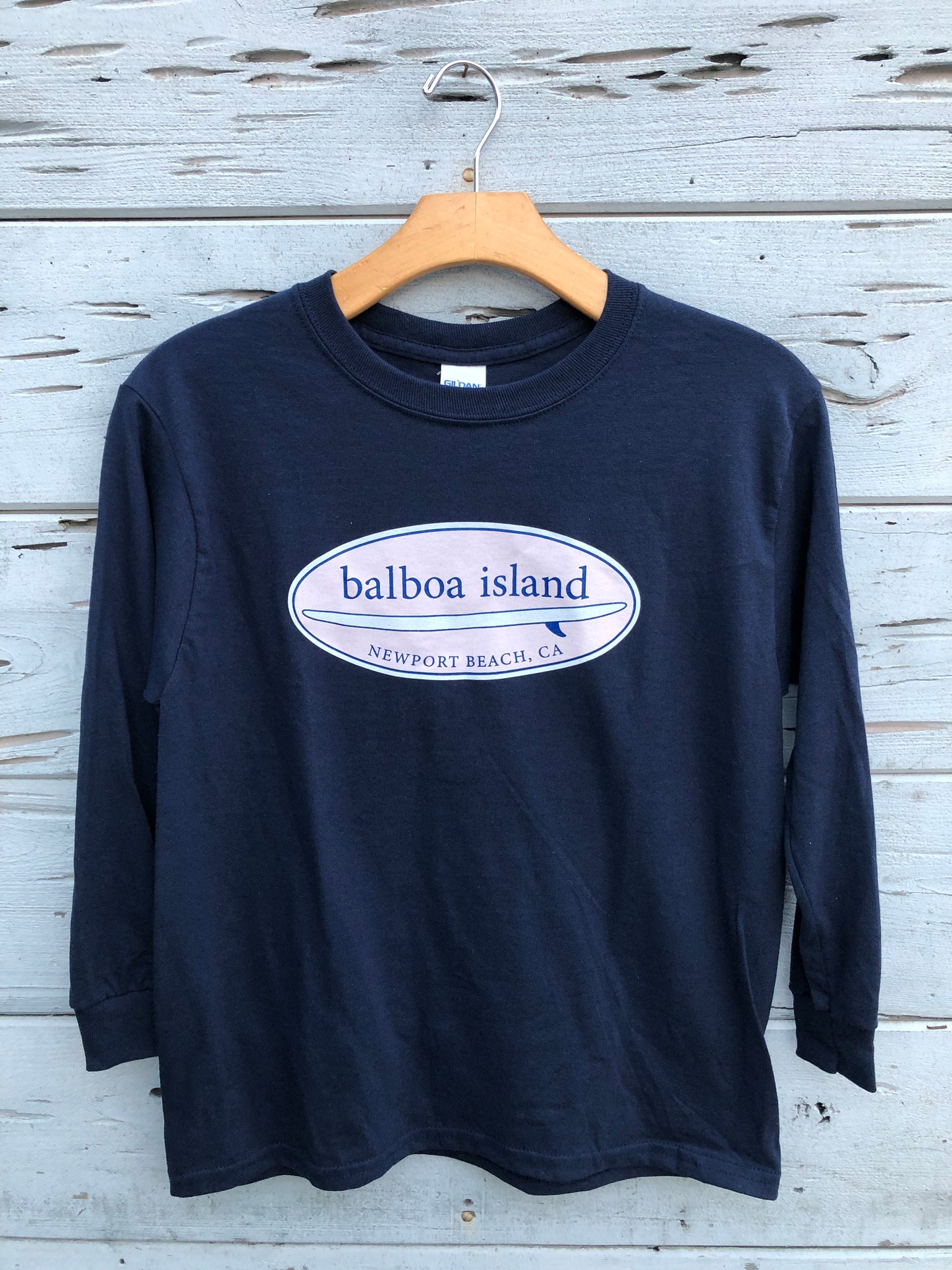Youth Longboard Tee Navy
