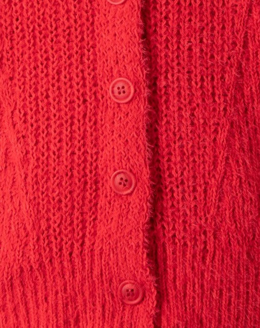 Cropped 5 Big Button Ribbed