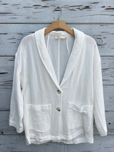Brunch Time Lightweight Blazer White