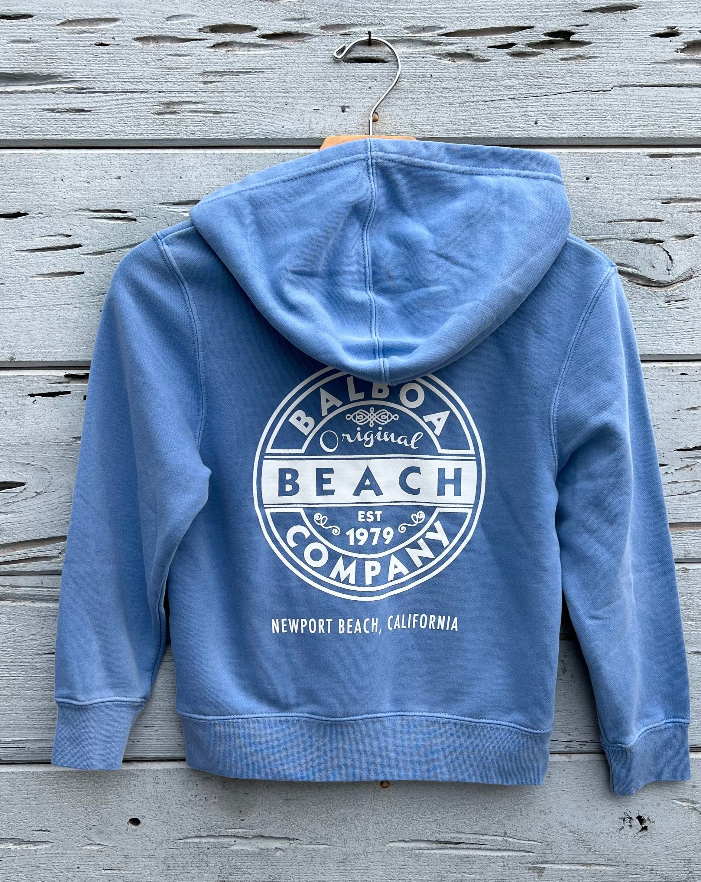 Original Wax Youth Pullover Hoodie Light Blue