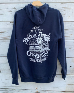 Balboa Beach Company Zip Navy Fun Zone Hoodie